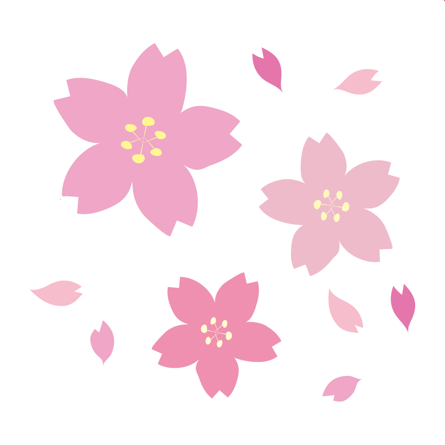 おしゃれで綺麗な 桜（サクラ）のイラスト