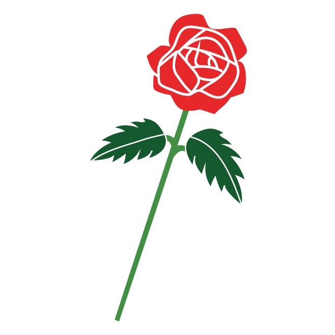 かわいい♪ 薔薇（バラ・ばら）の フリー イラスト
