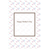 母の日のメッセージ！グリーティングカード　小花の 無料 イラスト