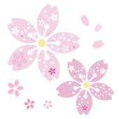 かわいい桜（さくら,サクラ）の フリー イラスト【春素材】