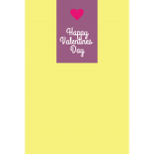 【グリーティング】バレンタインデー　ハートのシンプルイラストカード