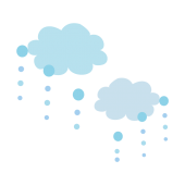 梅雨に便利♪ かわいい♪  雨雲　イラスト