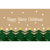 おしゃれなクリスマスカードとメッセージ♪クリスマスツリー イラスト