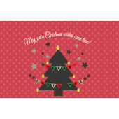 かわいい♪クリスマスカードと メッセージのイラスト【グリーティング】