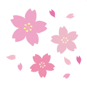 おしゃれで綺麗な 桜（サクラ）のイラスト